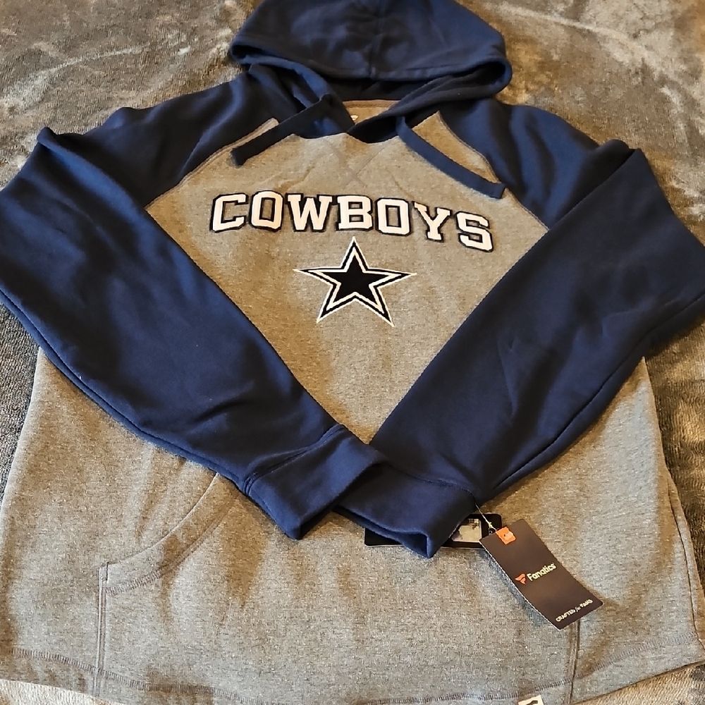 Cowboy Blue and Gray Hoodie XL Fanatics